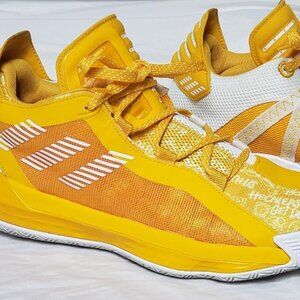 ADIDAS DAME 6 HECKLERS ORANGE SNEAKERS SIZE 10.5